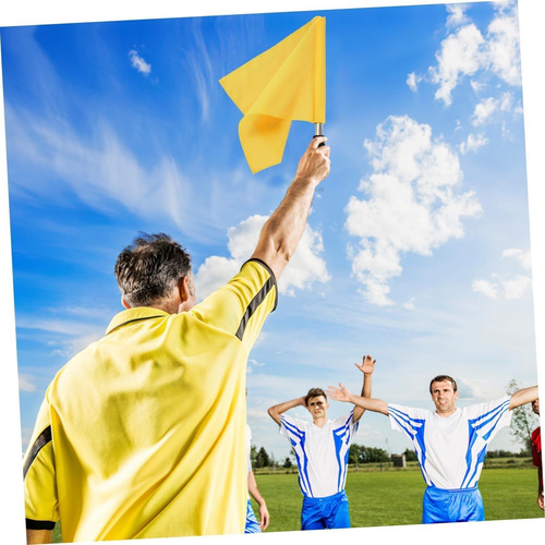 Juego Banderas Árbitro Para Competición Con Asa Bandera De