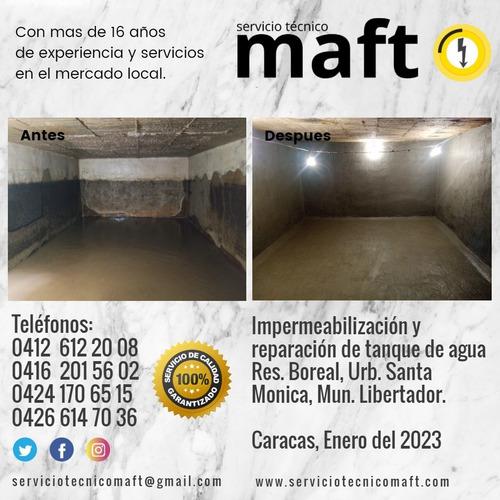 Imagen 4 de 12 de Impermeabilizacion Reparacion Mantenimiento Tanques De Agua