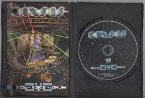 Kansas. Device Voice- Drum. Dvd Musical Usado Qql. Ag Pb. Zz (Usado)