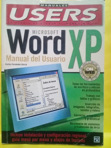 Word Xp - Manual Del Usuario - Manuales Users - C.f. Garcia