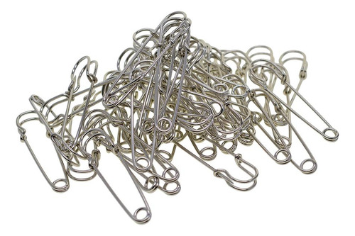 6 X 50 Piezas Broches De Seguridad Metal Pinza Sujeción