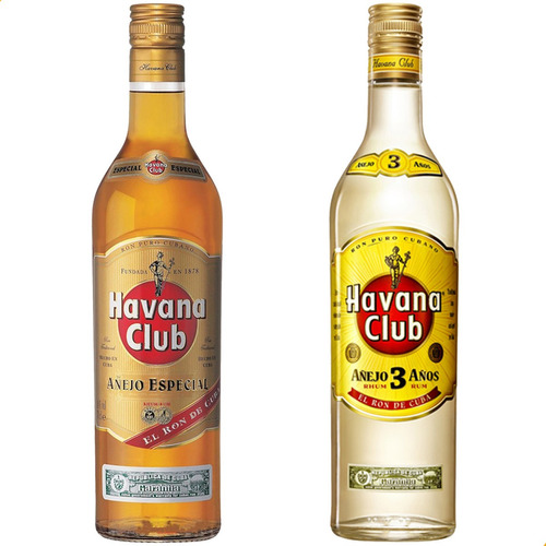 Ron Havana Club Añejo Especial + Añejo 3 Años - X2 Botellas