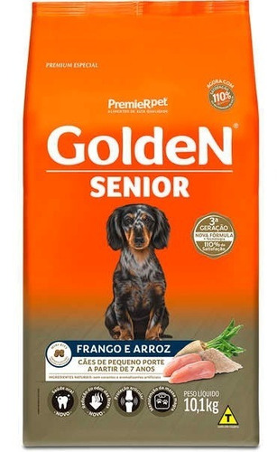 Ração Golden Formula Cães Sênior Mini Bits Frango Arroz 10kg