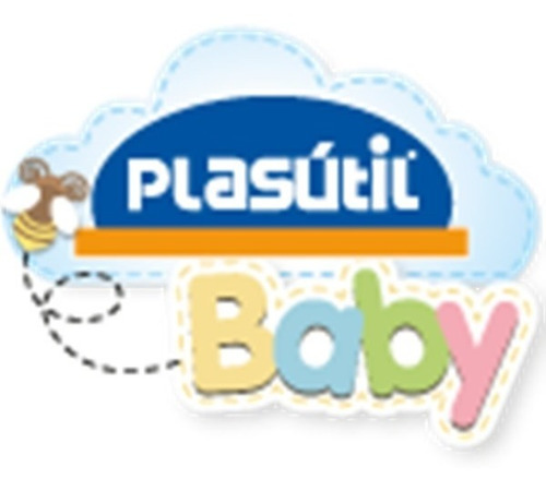 Imagem 2 de 2 de Kit Banho Do Bebe Balde,bacia E Banheira Arco Iris Plasutil