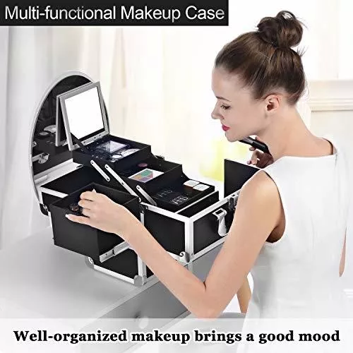 Caja Para Maquillaje Profesional Neceser Organizador De Cosméticos