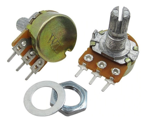 Imagen 2 de 10 de Potenciometro Lineal 15mm 3pin Wh148 10k Hobbytronica