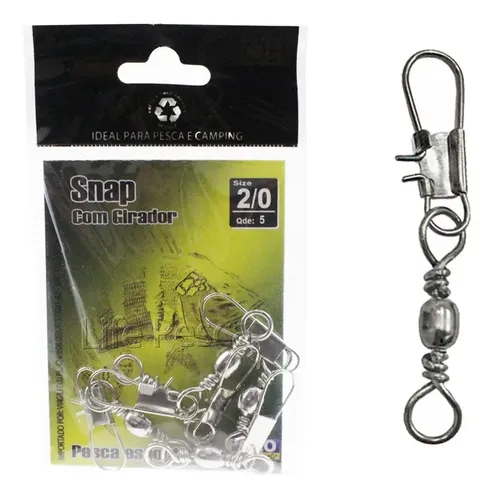 Snap Com Girador Nº 2/0 Xingu - 5 Uni | MercadoLivre