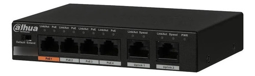 Switch Desk N/a 6 Puertos 4poe+ 10/100 Mbps Dahua Technology