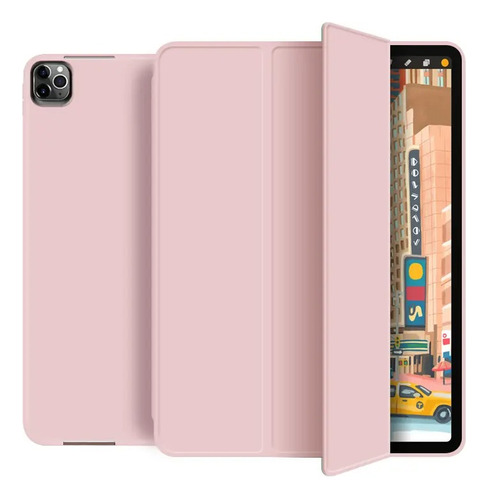 Carcasa Smart Case Para iPad 12,9 Pro 4/5/6 Gen Ranura Lápiz