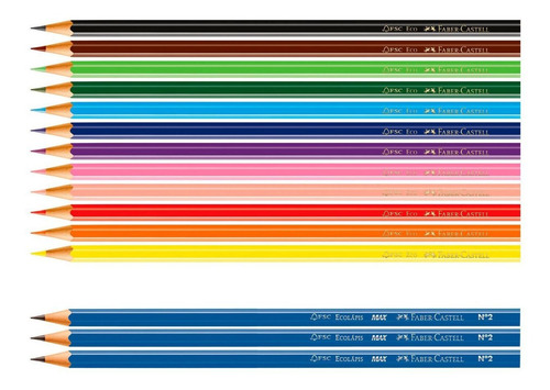 Lápis De Cor 12 Cores Faber-castell