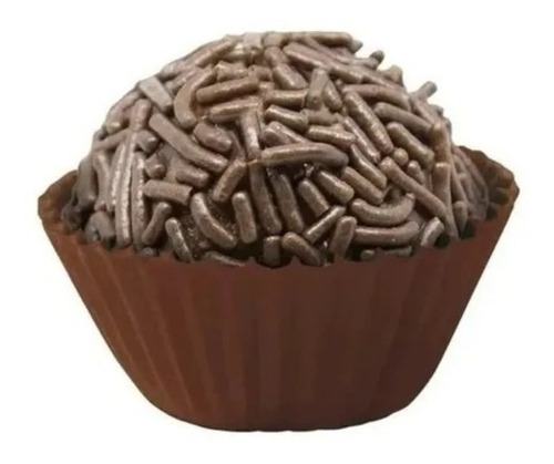 1000 Forminhas Marrom Dentro Fora Nº5 Doce Brigadeiro Plac