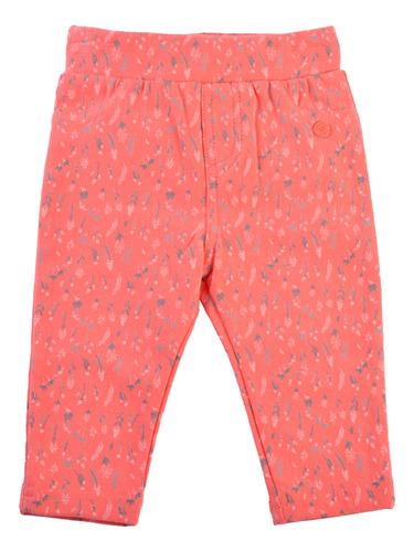 Legging Larga Estampada  Bebe Niña Coral