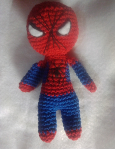 Muñeco Tejido A Crochet Hombre Araña 