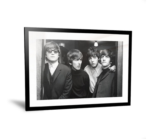 Cuadros The Beatles Blanco Y Negro Enmarcado Medida 20x30cm