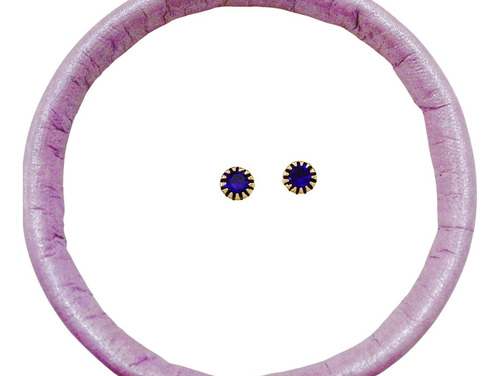 Imagen 1 de 10 de Aros Abridores Oro Gold Filled 14k Piedra Azul Vanesa Duran
