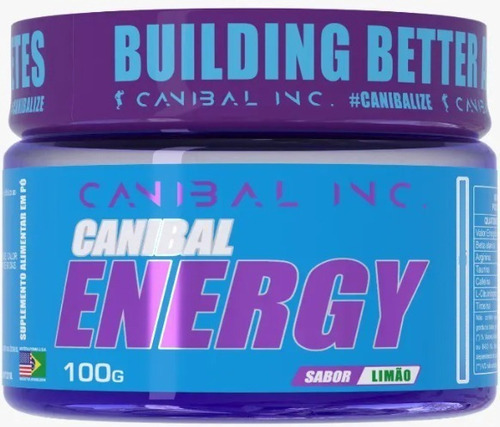 Pré Treino Canibal Energy 100g Canibal Inc. Sabor Limão