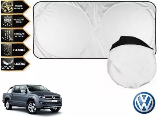 Cubre Sol Protector Ventosas Camioneta Cabina Vw Amarok 2017