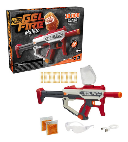 Nerf Pro Gelfire Mythic Full Auto Blaster Y 10,000 Rondas Ge