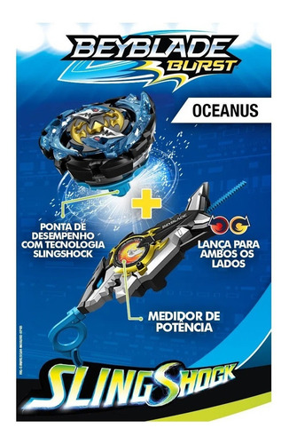 Imagem 8 de 11 de Arena Beystadium Beyblade Lançador Riptide Blast Set Hasbro