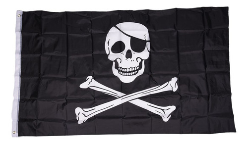 Bandera Pirata Con Calavera Y Tibias Cruzadas De Jolly Rodge