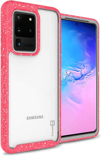 Funda Para Samsung Galaxy S20 Ultra - Rosa/blanca