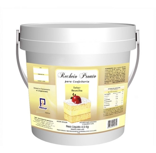 Recheio Pronto Sabor Baunilha 4,5kg