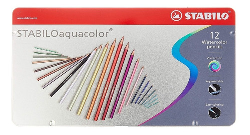 Colores Stabilo Acuarelable X12 - Unidad A $3500