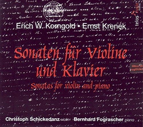 Cd Korngold And Krenek Sonatas For Violin And Piano -...