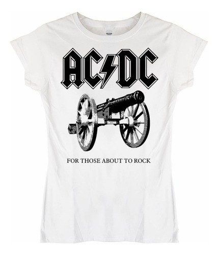 Polera Mujer Acdc For Those About To Rock Rock Abominatron