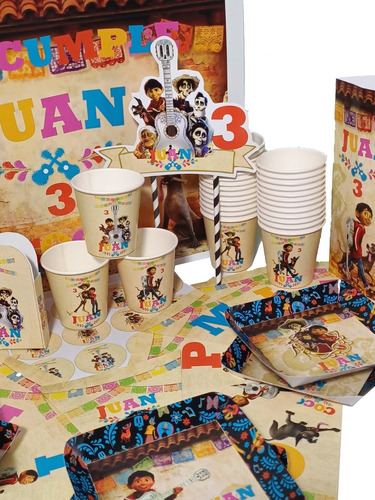 Cotillón Infantil Premium Personalizado X 15 Coco Movie 