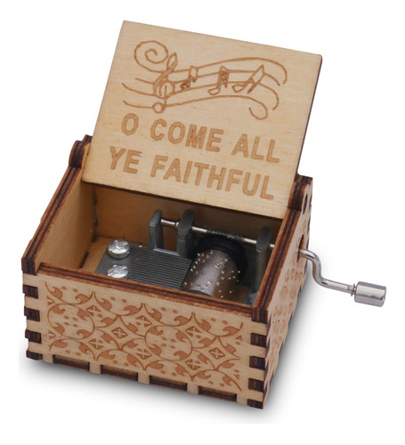 Caja De Música De Madera Religiosa Regalo Para Hombres Y Muj