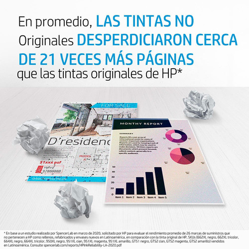 Cartucho De Tinta Hp 3ym79al Negro