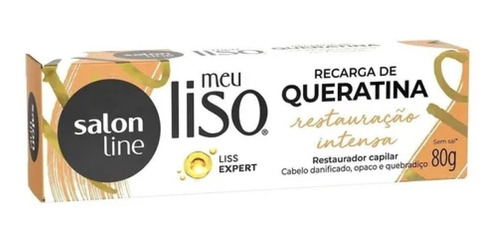 Recarga De Queratina Meu Liso Restauração 80g Salon Line