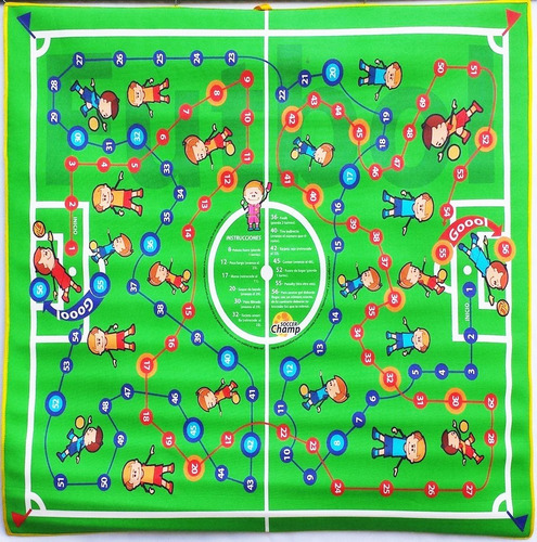 Tapete Didactico Soccer Champ Niños 135 X 130cm Color Multicolor Soccer / Champ