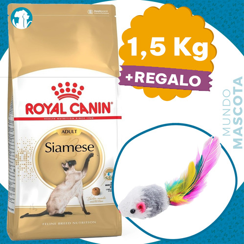 Alimento Royal Canin Siamese 1,5 Kg + Envío / Mundo Mascota