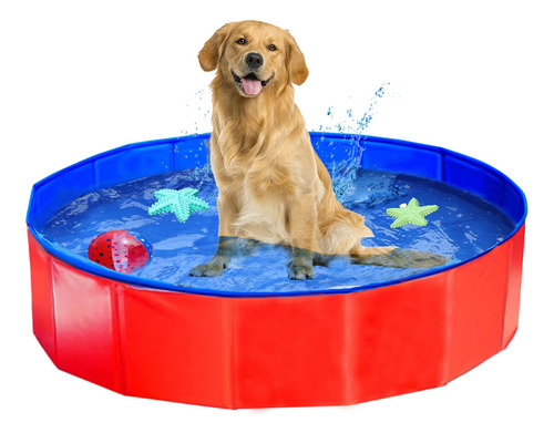 Itidyhome Piscina Plegable Para Perros Y Mascotas (32 X 8 P.