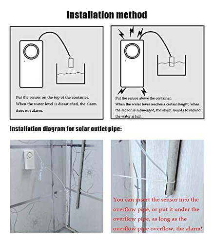 Detector De Fugas De Agua Ximimark, Nivel De Inundación, 2 U