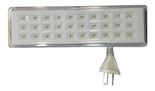 Imagen 2 de 11 de Luz de emergencia Atomlux 2030 LED con batería recargable 3 W 220V blanca