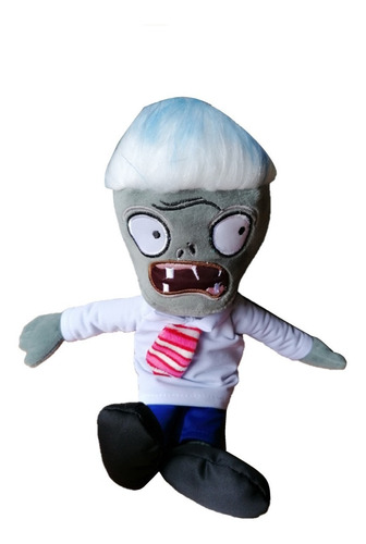 Zombie Científico Plants Vs Zombies Suave Bordado 31 Cm
