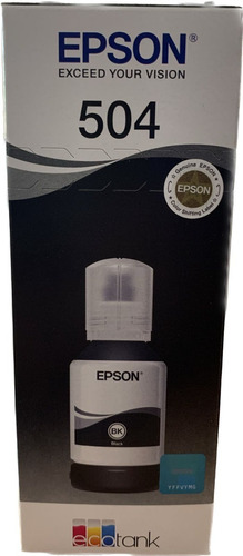 Tinta Epson Ecotank T504120-al Negra 127ml Pigmento