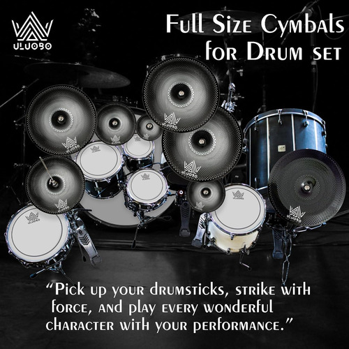 Low Volume Cymbal Pack, Silent Cymbals, Quiet Cymbals Set...