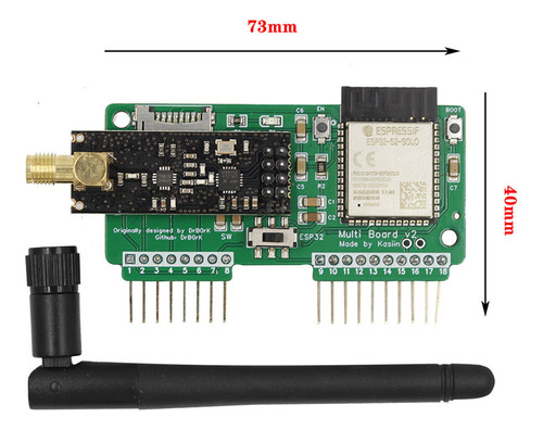 Placa De Desarrollo Nrf24l01+esp32, 10 X 6,5 X 4,5 Cm, Calid
