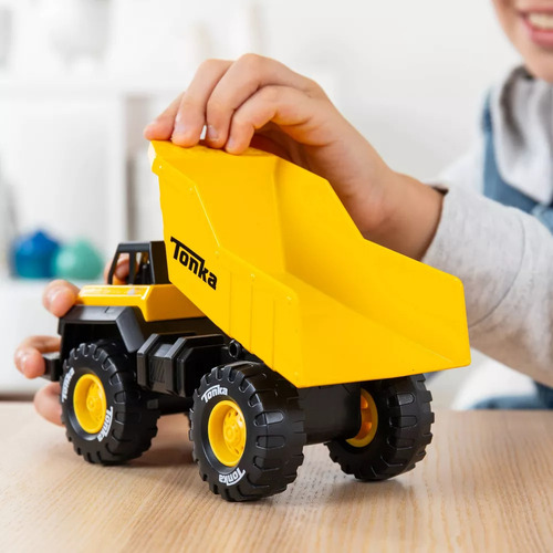 Tonka Retro Metal Classics Dump Truck Camion Mediano / C Tonka Retro Metal Classics Dump Truck Amarillo
