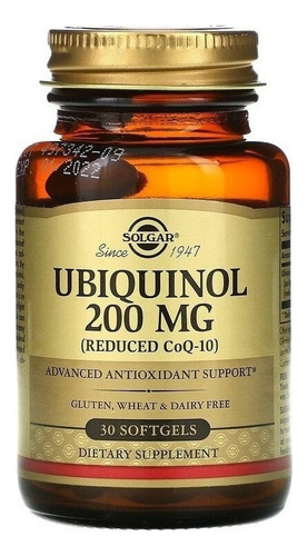 Solgar | Ubiquinol (reduced Coq10) | 200mg | 30 Softgels