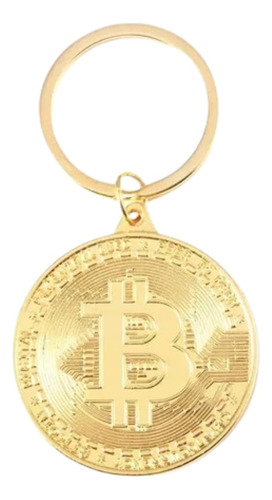 Llavero Bitcoin Moneda Conmemorativa Criptomoneda