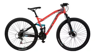 Mountain bike Mercurio Doble Suspensión Expert DH 2020 R29 21v frenos de disco mecánico color naranja