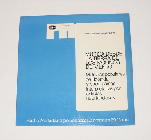 Radio Nederland Programas 975 / 978 Música De Holanda Lp