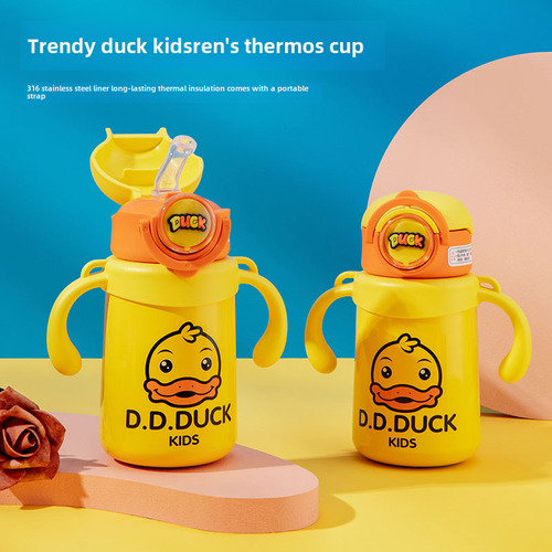 Botella De Bebida Aislante Con Diseño De Pato Con Dibujos An