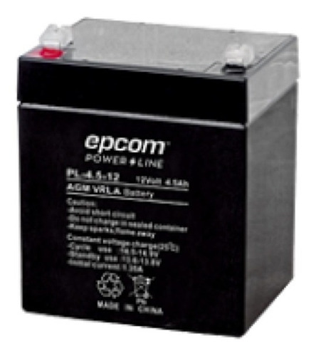 Batería 12v Epcom 4.5 Amp. 1 Año De Garantía