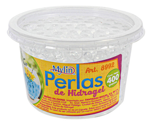 Perla Hidrogel Transparente Arreglos Centro Mesa Mylin 400g